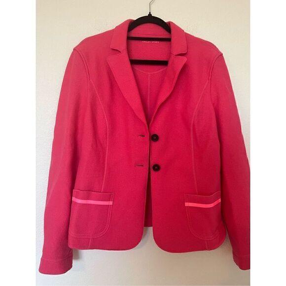 NWT Marc Cain Fuschia 100% Virgin Wool Blazer - Picture 7 of 11